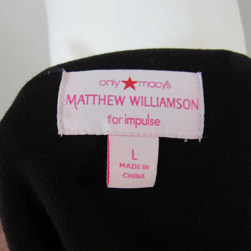 Matthew Williamson Black One Shoulder Stretch Cocktail Dress - Picture 3 of 9